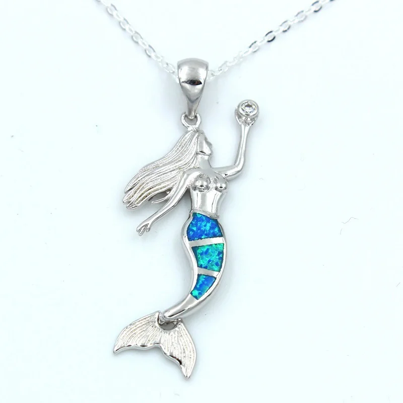 Классические роскошные женские ювелирные изделия модное синее ожерелье с