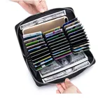 Кожаный чехол-Кошелек для монет и паспорта, многофункциональный, для мужчин и женщин, визитница большой емкости, с несколькими отделениями для карт