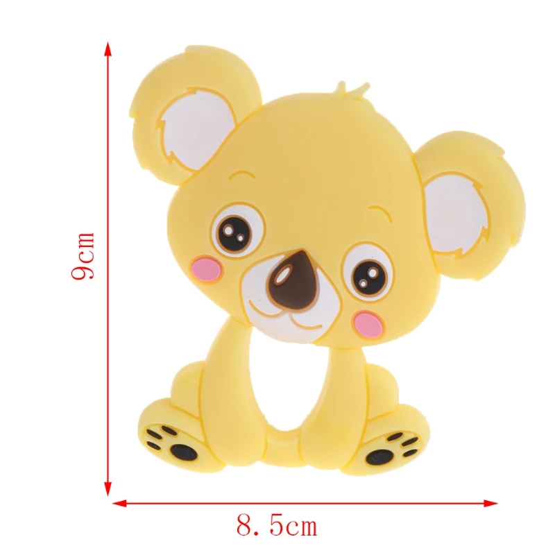 

2021 New Bear Baby Teethers Silicone Teething Toys Chew Charms Infants Bpa Free Diy Necklace Pendant