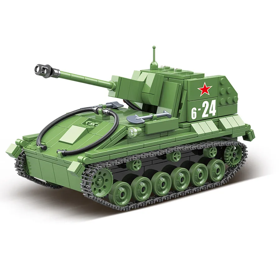 Военные военные Второй мировой войны WW2 SWAT солдатики советские SU 76M самоходные