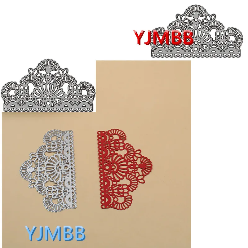

YJMBB 2022 Новая красивая кружевная Корона отделка #1 металлические Вырубные штампы для скрапбукинга альбома бумаги «сделай сам» карточек ремес...
