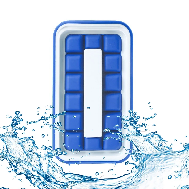 Портативная 2 в 1 форма для льда креативная бутылка кубический контейнер круглая