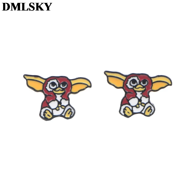 DMLSKY забавные серьги гвоздики в виде животных раньше ювелирные изделия не