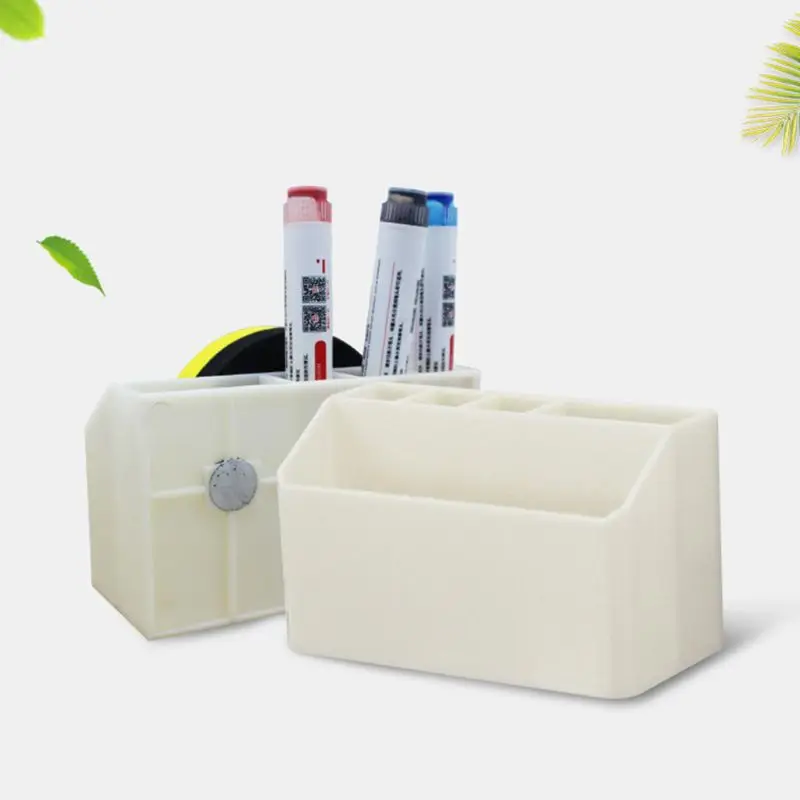 

Magnetic Whiteboard Marker Pencil Pen Holder Organizer School Office Storage Box PXPA
