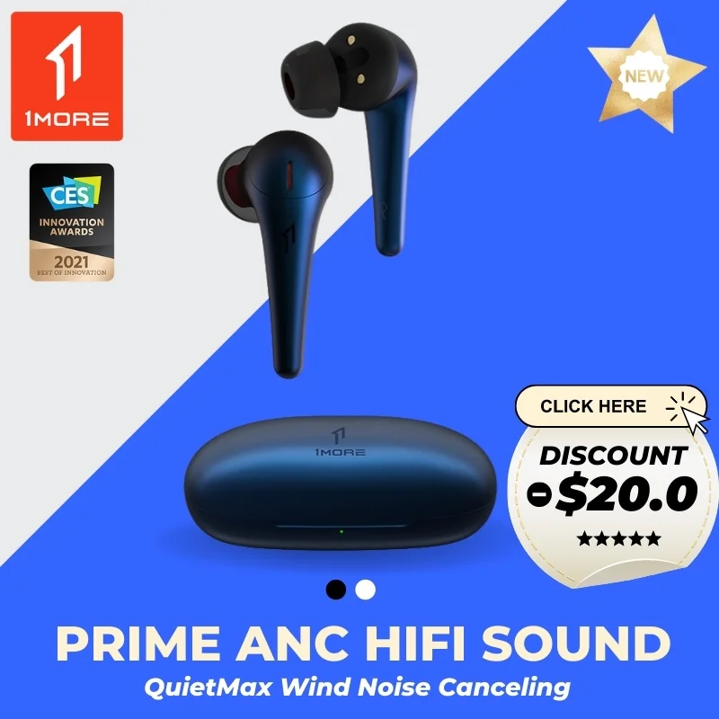 1MORE Comfobuds Pro ANC наушники беспроводной для снижения шума гарнитура Bluetooth 5 0 TWS с носа