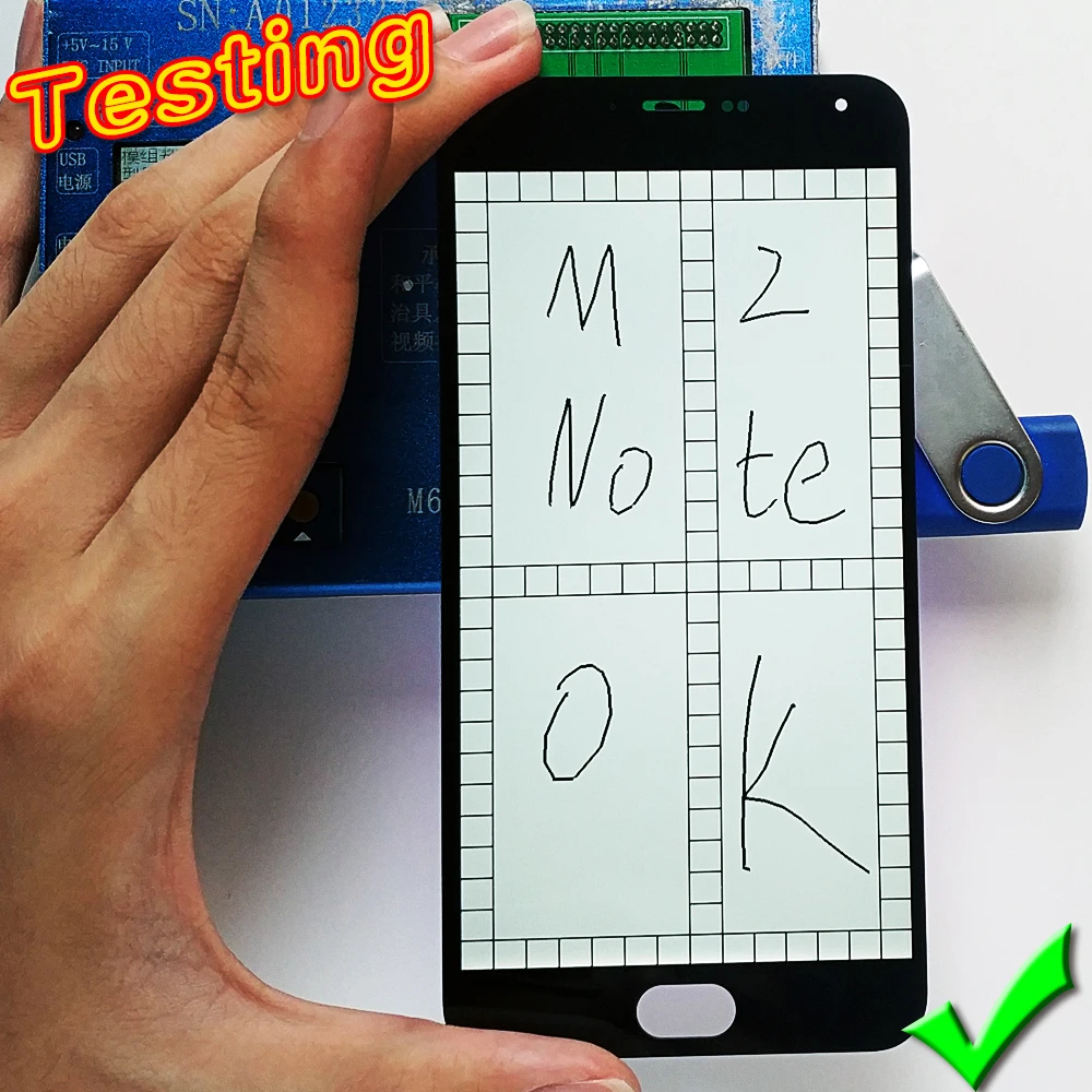 ЖК дисплей качества AAA для Meizu M2 Note кодирующий преобразователь сенсорного экрана