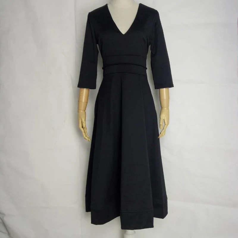 Осень 2020 женское повседневное бальное платье размера плюс Женские винтажные