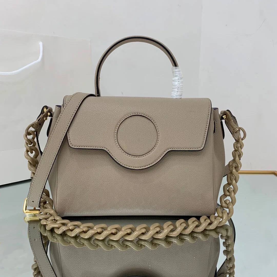 

2021 New Pink High Quality Leather Women's Portable Single Bag With Unique Double Shoulder Strap Shows Youth And Fashion