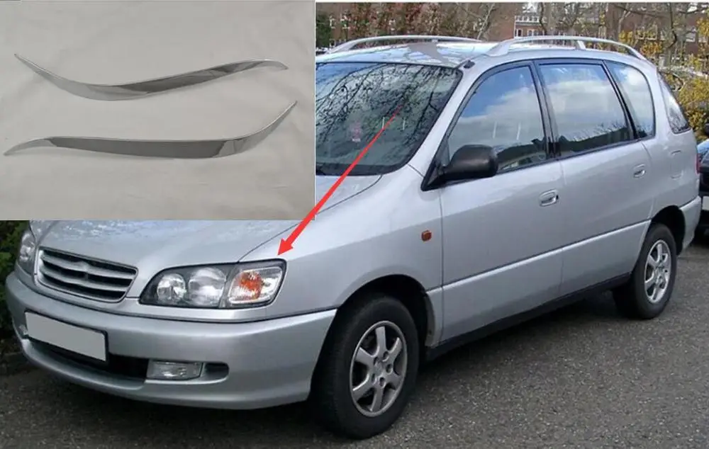 Налобный фонарь для Toyota 2 шт. хромированный налобный передний пикника Ipsum 1995