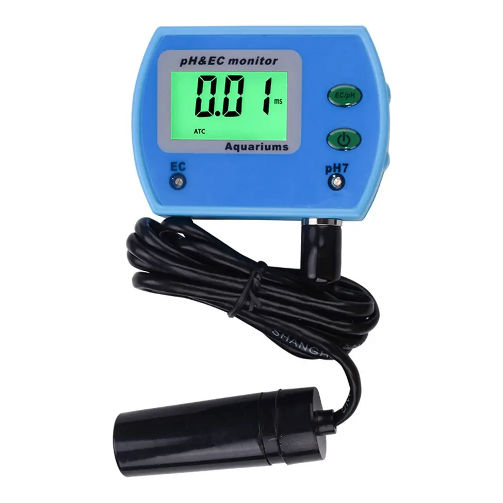 Портативный цифровой измеритель PH/EC детектор проводимости кислотный Измеритель