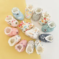 1 15 months fashion unisex newborn baby shoes baby girls baby boy winter baby warm shoes cute cartoon thick cotton toddler shoes