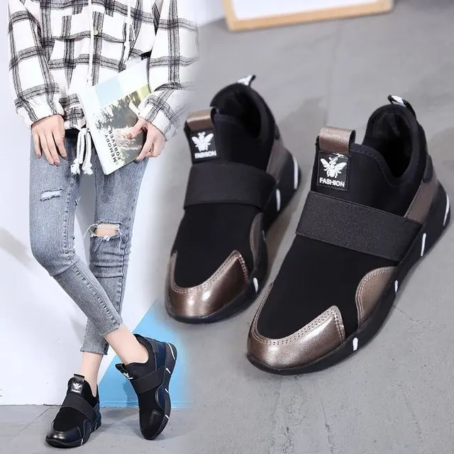 Новинка Модная женская обувь Mujer Сетчатая с круглым носком Повседневная без