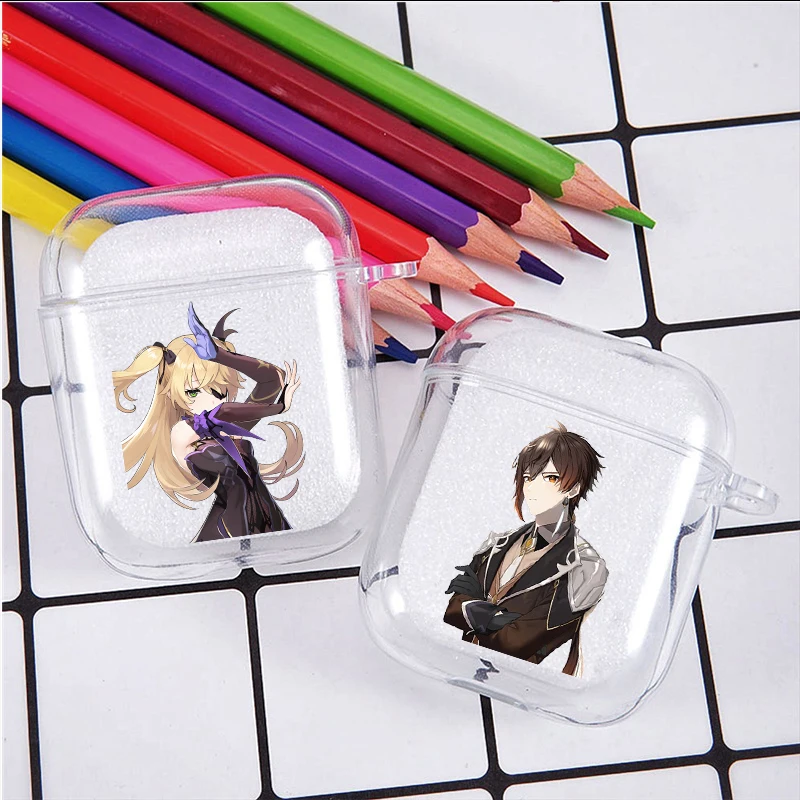 

Fashionable and cute cartoon Genshin Impact Soft silicone Case For AirPods1 2 3 Pro Wireless Bluetooth Earphone Headphones Cases