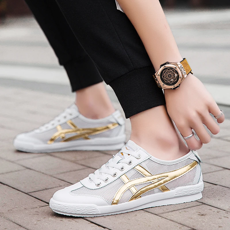 Новые вулканизированные летние кроссовки женские белые кожаные и парусиновые