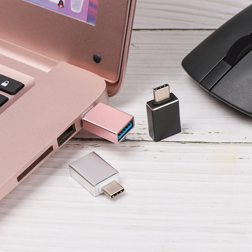 Переходник с 3 1 типа C на 0 Женский адаптер OTG из алюминиевого сплава 10 Гбит/с для