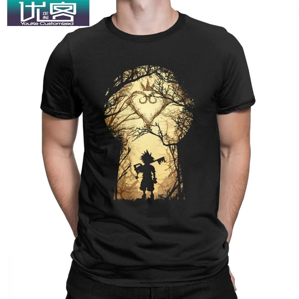 Kingdoms Heart новинка футболка мужская My Kingdom Sora Keys одежда с короткими рукавами