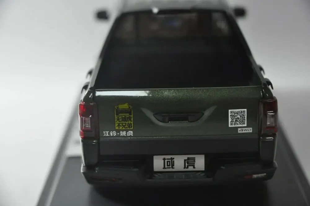 1:18 литая модель для JMC Yuhu 7 2018 зеленый пикап игрушечный автомобиль из сплава