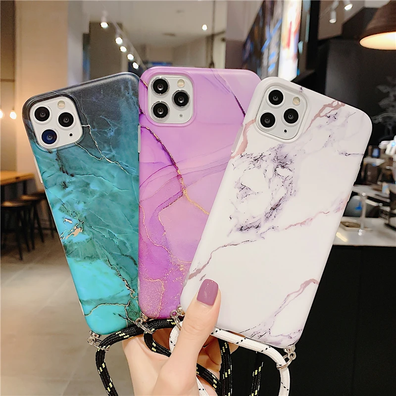 Роскошный чехол для телефона с агатом и мрамором iPhone 12 Mini 11Pro Max XS XR X 7 8 Plus SE 2020