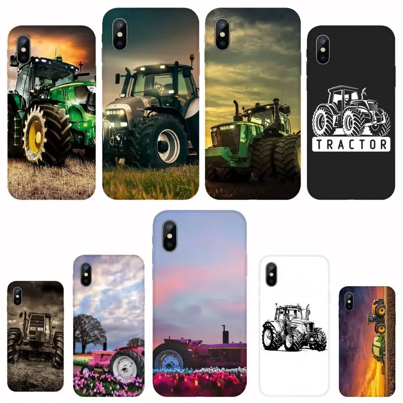 Большой шиномонтажный трактор автомобильный черный чехол для телефона Корпус