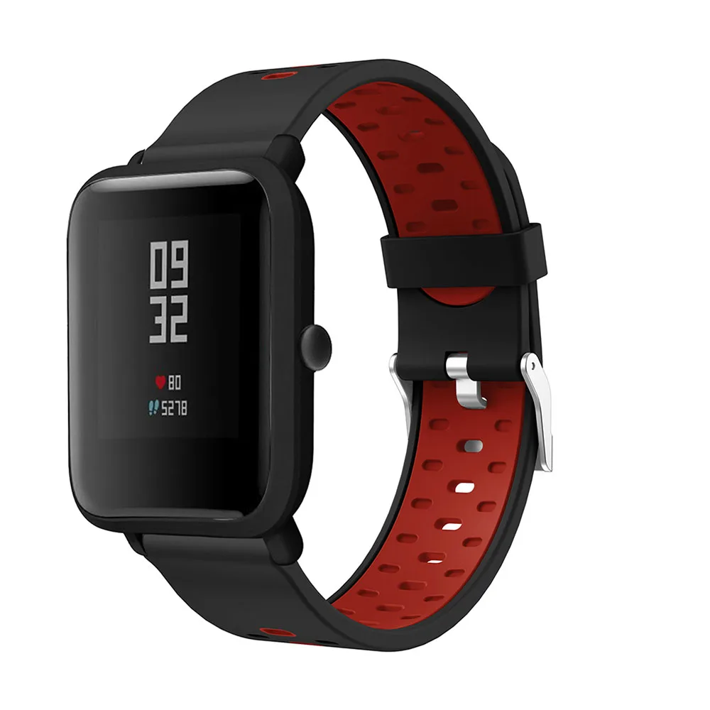 Ремешок 20 мм для смарт часов Xiaomi Huami Amazfit Bip Youth/youth Lite/Amazfit GTS спортивный силиконовый