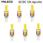 6 шт. 2 Вт G4 Светодиодная лампа COB 12 В AC DC светодиодные G4 светильник пы 360 Угол луча заменяемая 20 Вт галогенная лампа для Люстра прожектор лампа прямая подсветка