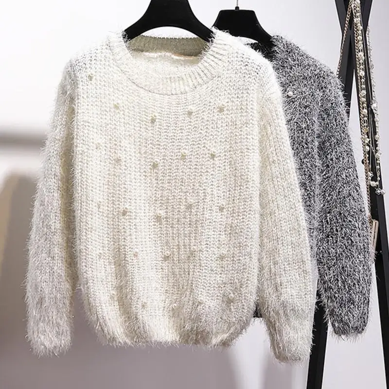 JSXDHK осенне-зимний комплект из двух предметов с бусинами повседневный модный