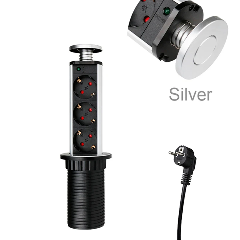 Jim DuDu 16A выдвижной 3 Мощный ЕС бухse порт Küche настольные столы Steckdosen versenknaked Arbeitsplatten Französisch Stecker