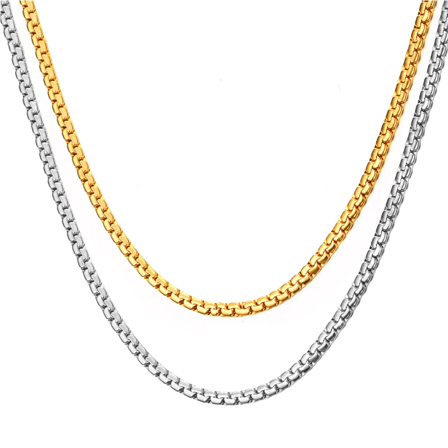 Цепочка-змейка из нержавеющей стали в стиле панк 3 мм/6 мм для женщин и мужчин