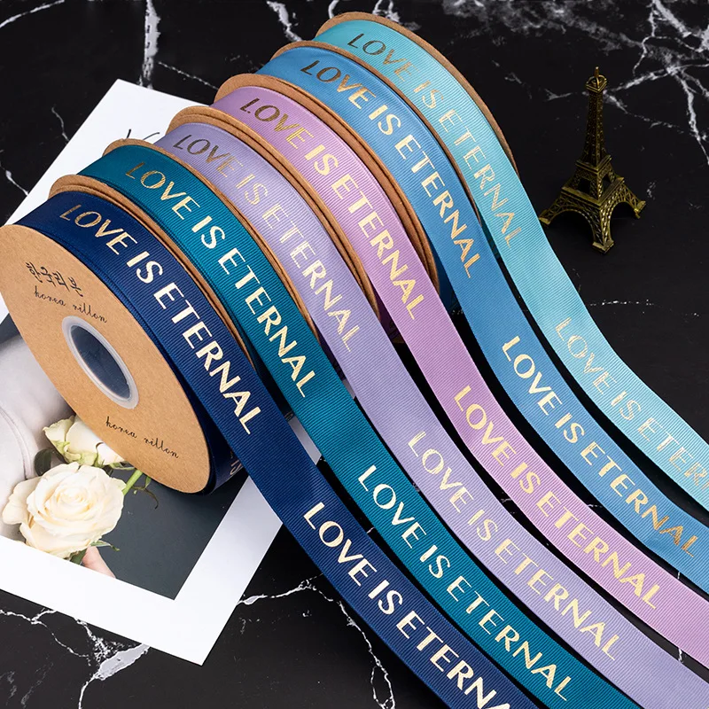 Бронзирующая английская лента Резьбовая подарок свежий цветок Подарочная