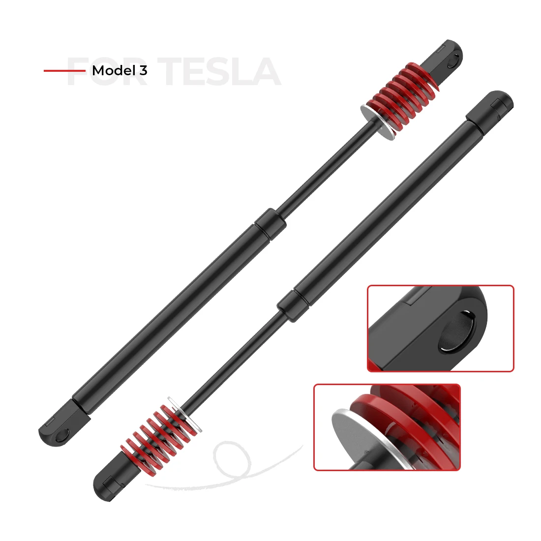 2 шт. задний багажник багажника подъемные стойки для Tesla модель 3 загрузки газа пружинный амортизатор поддержка гидравлический стержень