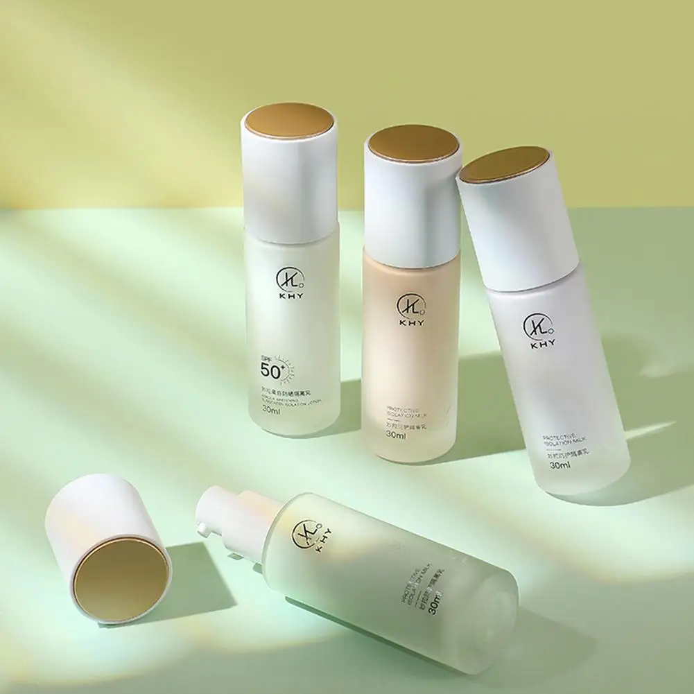 

30ml Makeup Face Primer Isolation Cream Moisturizing Easy To Apply Brightening Face Isolation Protection Three-color Lotion
