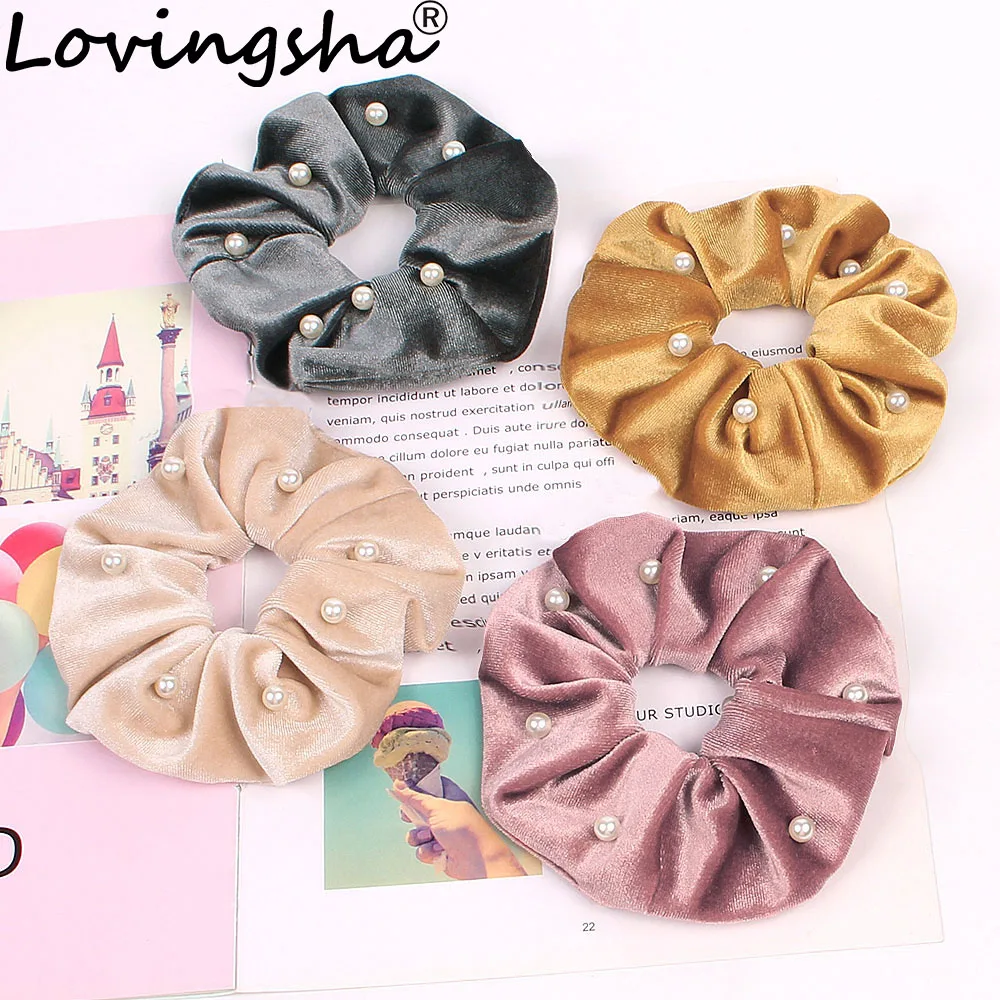 Женская заколка для волос LOVINGSHA, однотонная велюровая заколка для конского хвоста, FC129 Женская заколка для волос LOVINGSHA, однотонная велюровая заколка для конского хвоста, FC129