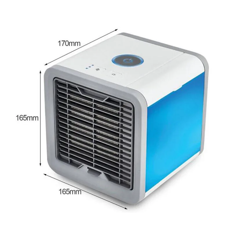 

USB Mini Air Conditioner Air Cooler Fan 7 Colors Light Portable Air Conditioner 3 Gear Personal Space Air Cooling Fan Dropship