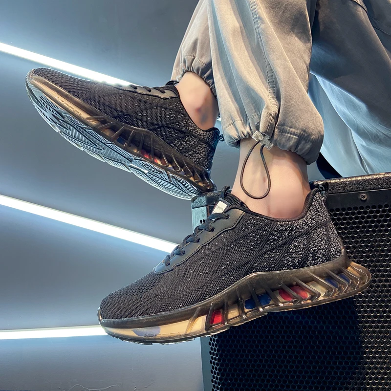 

Summer Fashion Comfortable and Breathable New Flying Woven Sneakers Men's Shoes