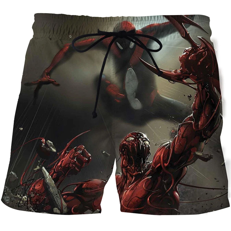 

2021 summer new men's beach pants 3d animation cartoon horror jet poison male large size casual loose fashion sports pants
