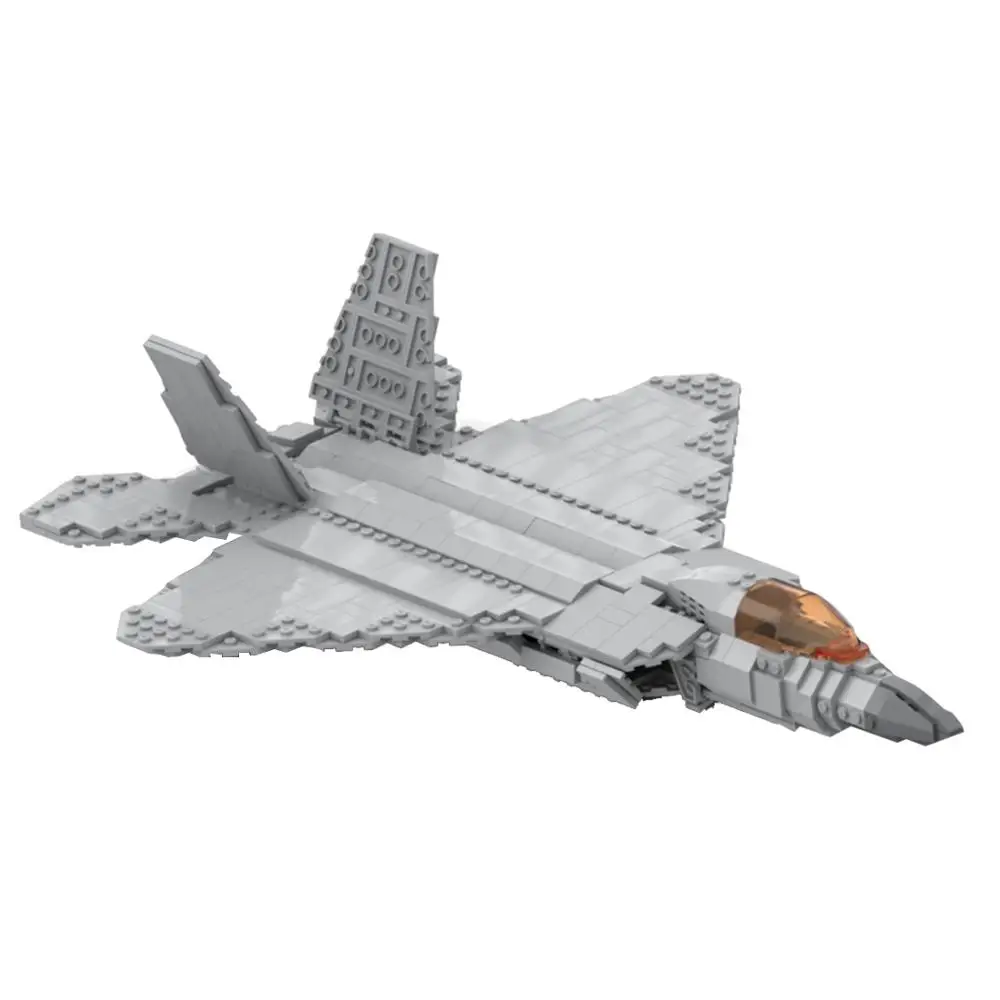 

11x32x45 см, 848 шт., MOC, Военная серия, маленький солдат, современный истребитель, DIY Модель, набор для строительства, строительная игрушка