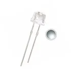 100 шт. 5 мм соломенная шляпа, белый светодиод 3,0 в 20 мА DIP-2, прозрачная вода, ультра яркие 2 контакта, лампы светильник световые бусины