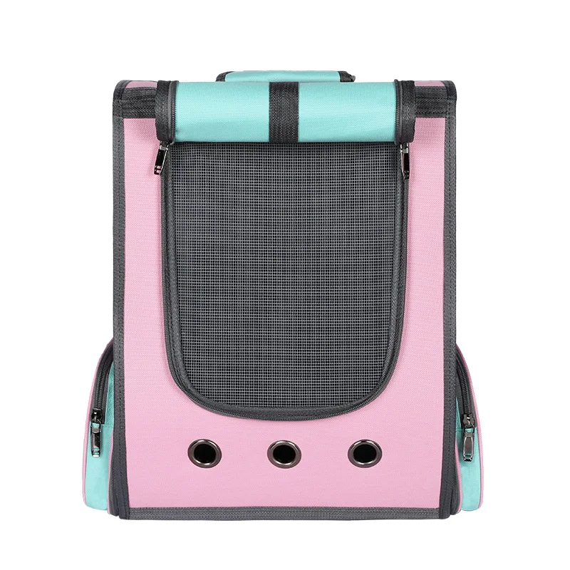 Outdoor Portable Pet Space Capsule Backpack Cat Bag Transparent Mesh Breathable For Cats PVC Folding Dogs | Дом и сад