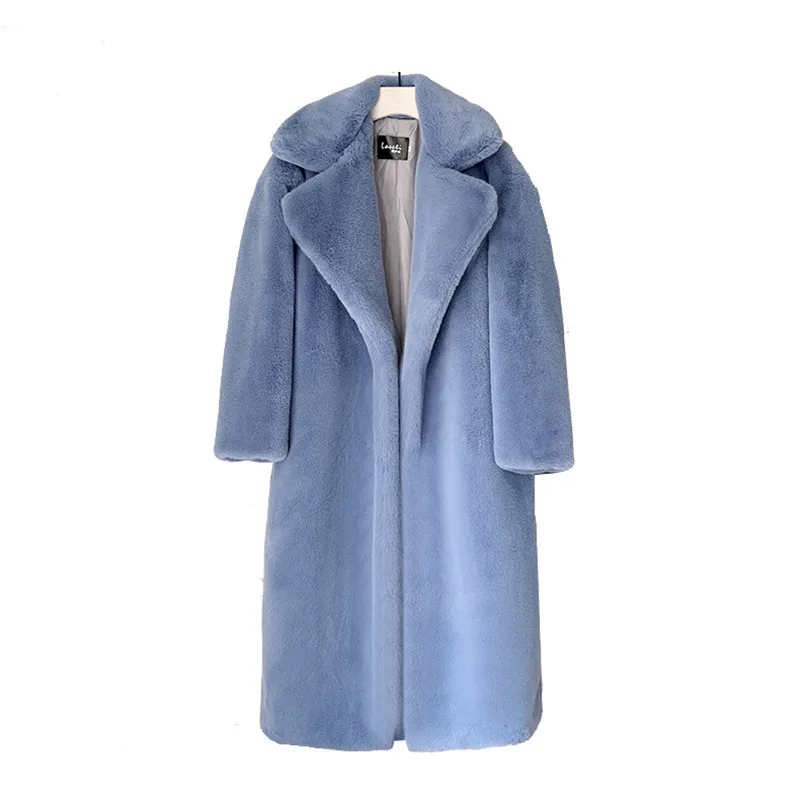 

Зимнее женское пальто из высококачественного меха норки, модное и повседневное пальто, утепленное свободное теплое женское меховое пальто ...