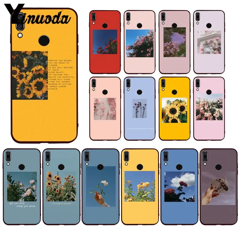 Чехол для телефона Yinuoda с изображением цветущего неба и облаков Huawei P20 P30 P20Pro P20Lite