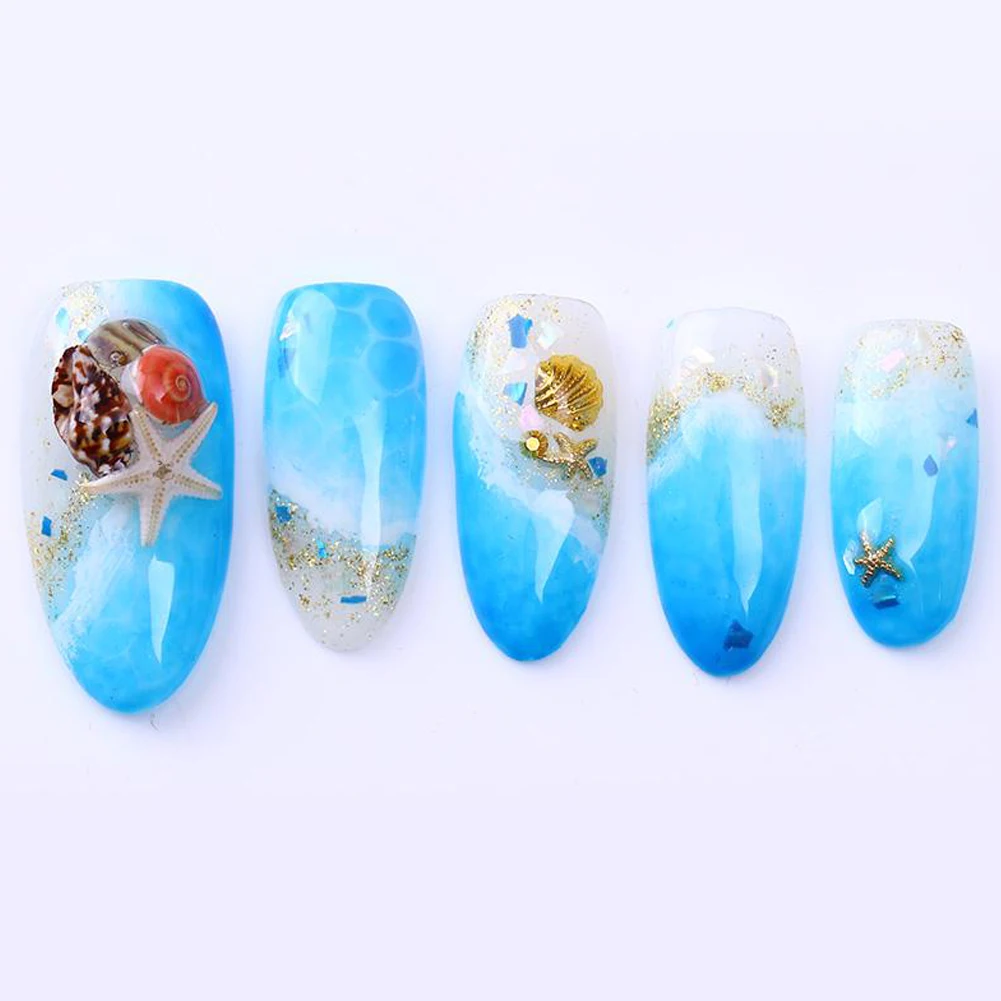 Натуральные 3D мини-украшения для ногтей ракушки сделай сам украшения ногтевого
