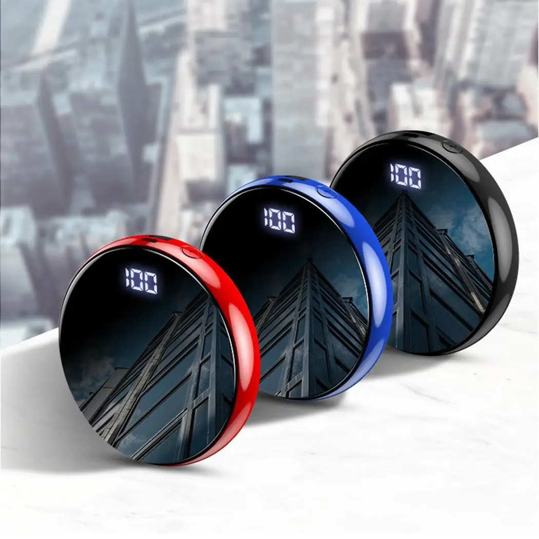 Круглый ультратонкий внешний аккумулятор креативный мобильный телефон мини