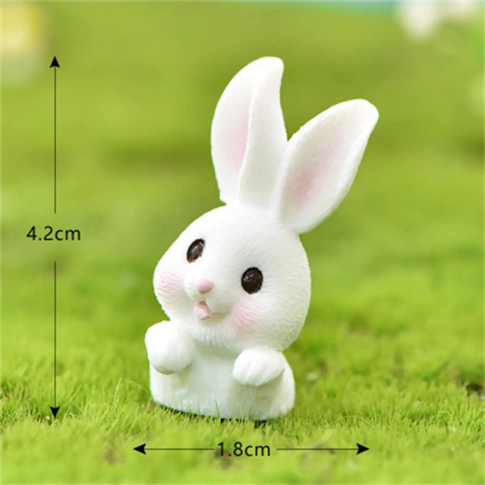 

Cartoon Small Animals Cute Rabbit Garden Succulent Plant Accessories Eat Carrots Cute Rabbit Micro Landscape Resin Ornaments