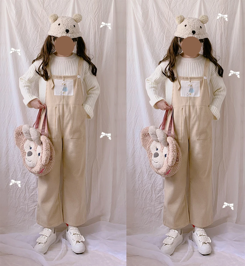 Зимние теплые милые комбинезоны принцессы женский комбинезон джемпер боди брюки
