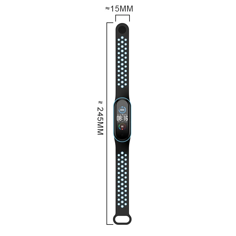 

Bracelet for Xiaomi Mi Band 6 5 smart watchband for miband 4/5 Sports Breathable Wrist belt Silicone correa mi band 4 3 Straps