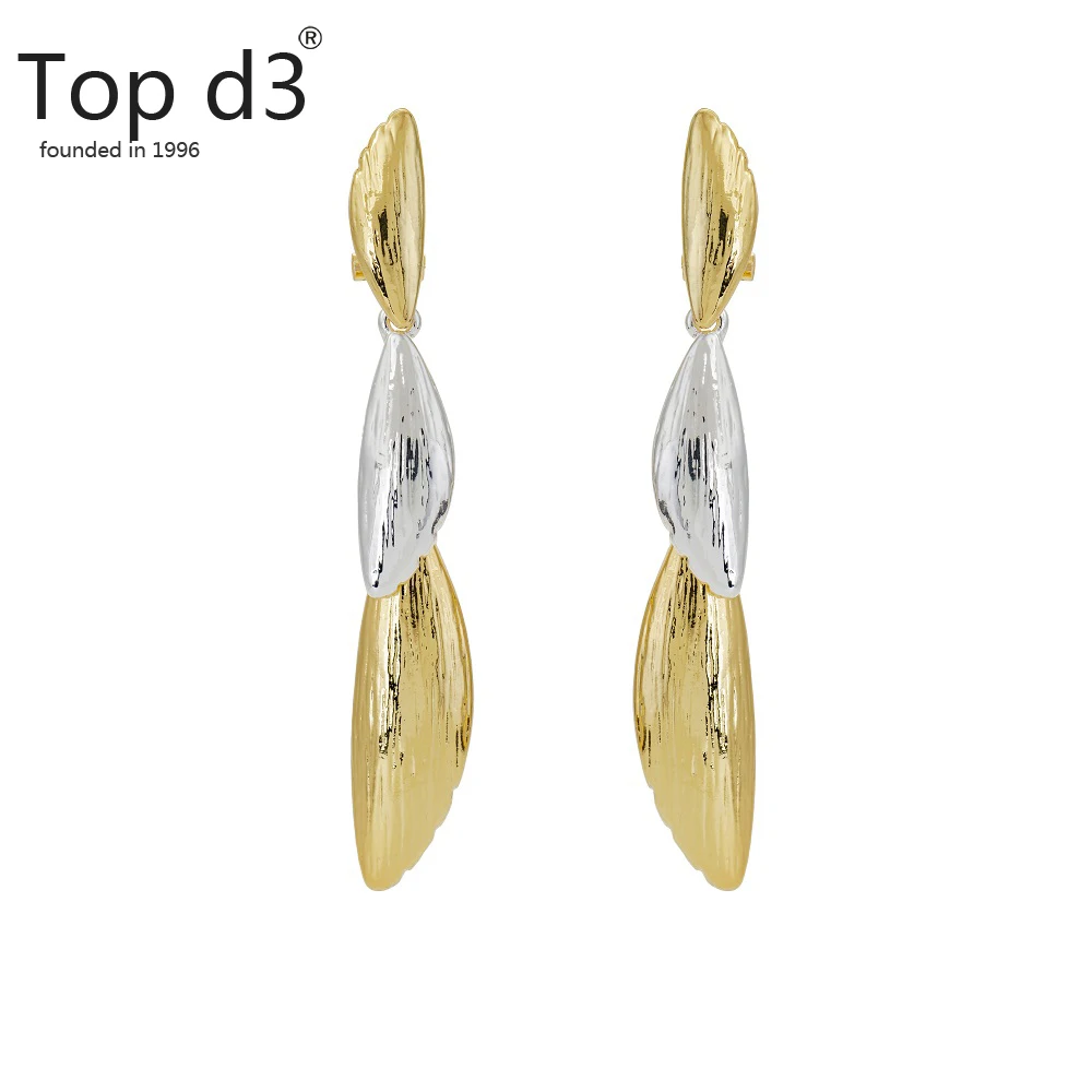Модные серьги d3 Топ 2020 большие для женщин Подвесные современные