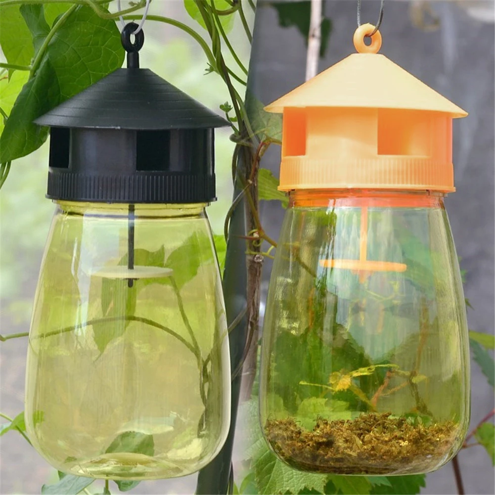 

1 PCS Wasp Trap Fruit Fly Flies Insect Bug Hanging Honey-Trap Catcher Killer No-Poison Hanging Tree Pest Control Tool dropship