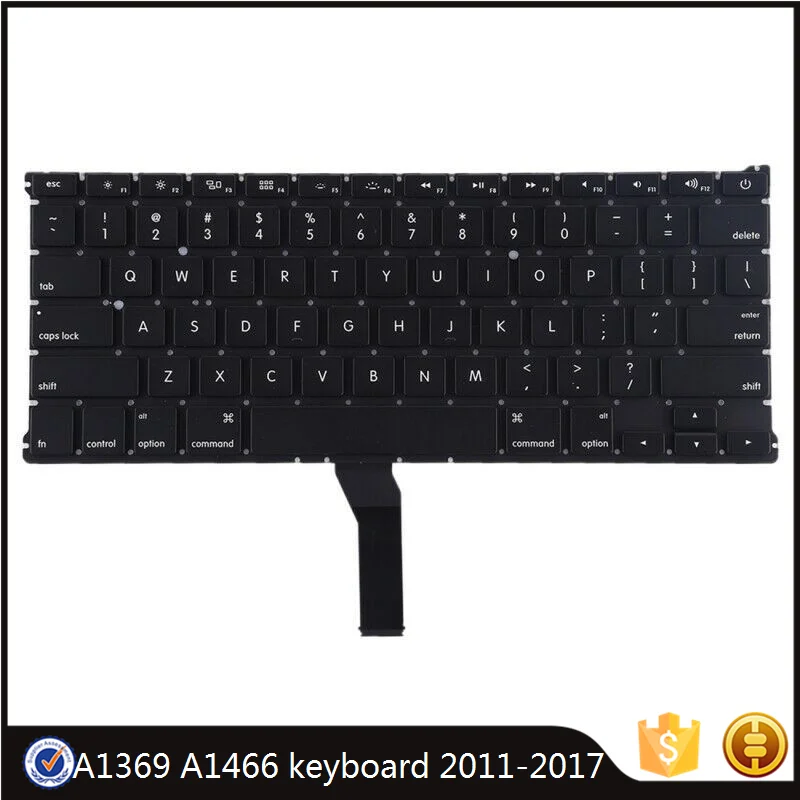 

Original US Layout Keyboard for Macbook Air 13" A1369 A1466 2011-2017 Year MD231 MD232 MC503 MC504 MC966 MD760 English Keyboards