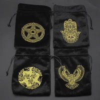 13x18cm velvet tarot storage bag divination drawstring package small objects jewelry crystal stone storage bag storage accessory