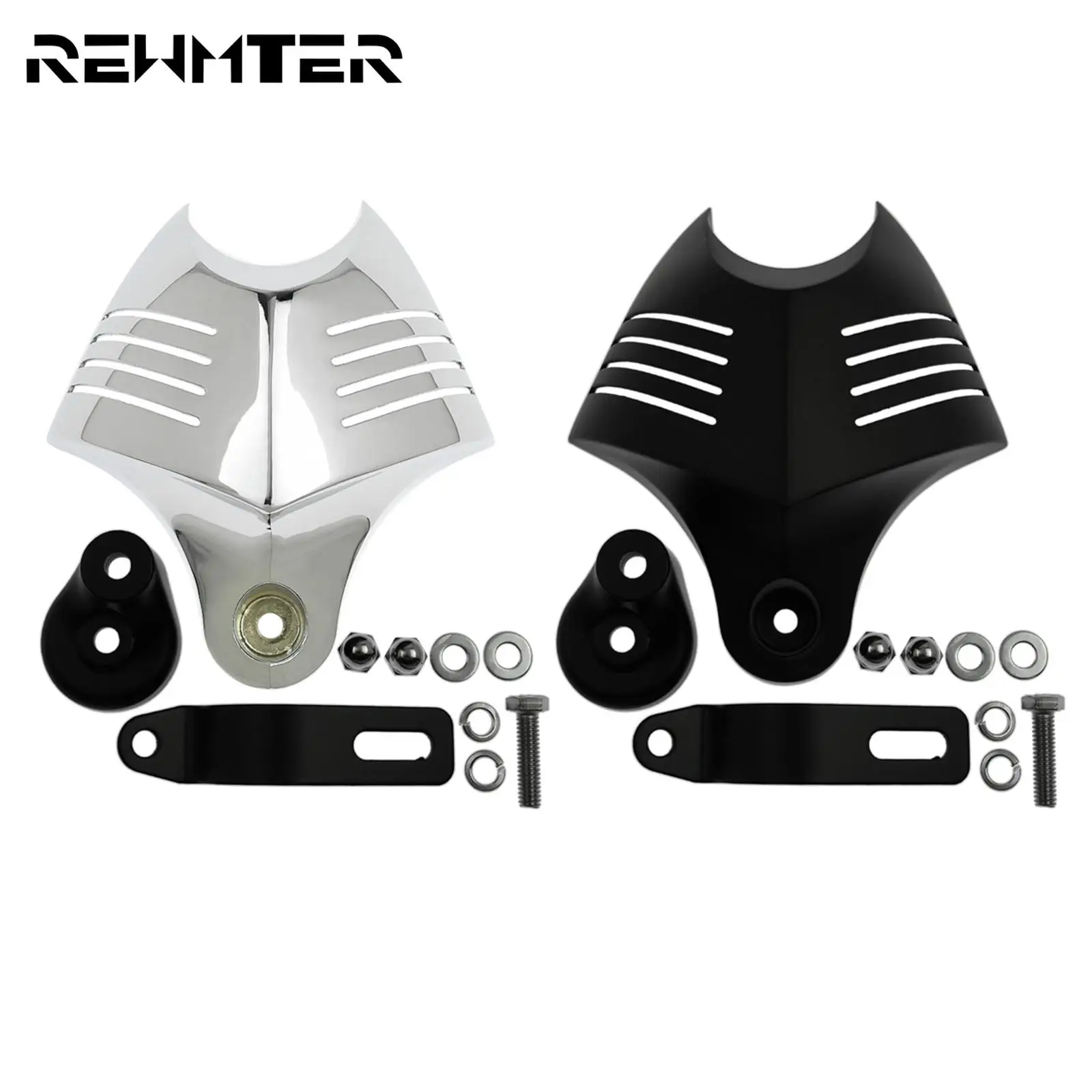 

Комплект крышек для капота мотоцикла Black/Chrome для Harley Touring Big Twin Softail Dyna Electra Glide Fat Bob 1992-2012